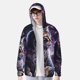 thumbnail image 2 of Balery Purple Moon Cat Sudadera ligera de manga larga con capucha y protección solar UPF 50+ para hombre y mujer, ideal para pesca y running-Medium, 2 of 7