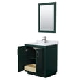 thumbnail image 3 of Wyndham Collection Miranda 30" Mirror Wood Single Bathroom Vanity in Green/White, 3 of 6