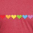 thumbnail image 3 of CafePress - Rainbow Hearts Men's Deluxe T Shirt - Mens Tri-blend T-Shirt, 3 of 4