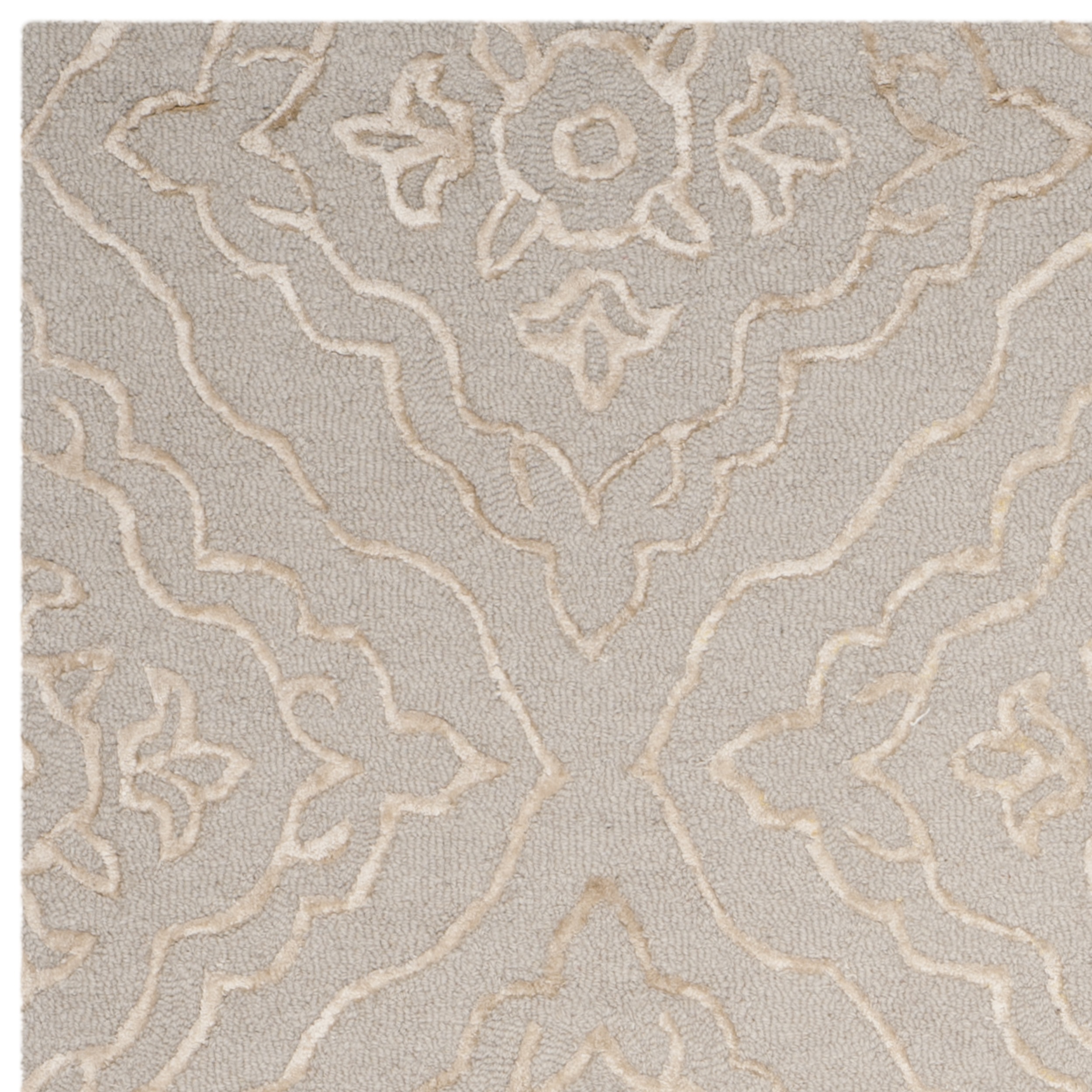 SAFAVIEH Manchester Macy Floral Area Rug, Light Blue/Taupe, 5' x 8'