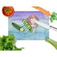 thumbnail image 2 of Caroline's Treasures Brunette Mermaid Watercolor Glass Cutting Board Large, 2 of 2