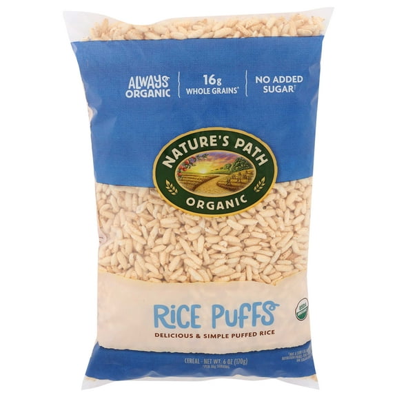 Nature's Path Organic Rice Puffs Cereal - Case of 12 - 6 oz.