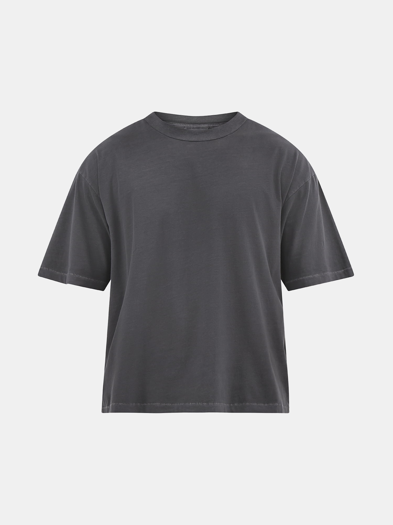 No Boundaries Cotton Oversized Cropped Tee with Short Sleeves, 2-Pack, Men's and Big Men's XS-5XL