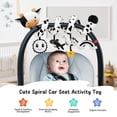 thumbnail image 3 of Asiento de coche de peluche con forma de espiral para bebés de 0 a 6 meses con juguetes colgantes, 3 of 9