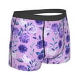 thumbnail image 2 of Rateoe Violet Mens Boxer Briefs Poly Spandex Performance Boxer Briefs Underwear Hem Boxer Briefs - Large, 2 of 8