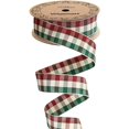 thumbnail image 1 of Plaid Ribbon - Christmas Ribbon 5/8 Inch X 20 Yards Spool with Layered Gold Edge, Gingham Fabric Ribbon for Christmas Crafts Gift Wrapping (Burgundy & Gold Checkered), 1 of 7