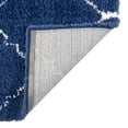 thumbnail image 6 of Unique Loom Fractured Rabat Shag Rug Navy Blue/Ivory 7' 10" x 10' Rectangle Trellis Contemporary Perfect For Living Room Bed Room Dining Room Office, 6 of 8