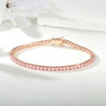 GEMSME Jewelry Tennis Rose Gold Bracelets for Women 18K Rose Gold — free download