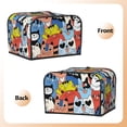 thumbnail image 3 of Lsque Funny Cats Print 4 Slice Toaster Cover , Kitchen Appliance Dustproof Protector , Toaster Protector Dustproof Kitchen Appliance Cover, 3 of 7