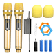 thumbnail image 2 of Kit Universal Micrófono  Bloosom Inalámbrico Profesional Karaoke 2pcs Oro, 2 of 4