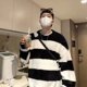 thumbnail image 2 of Suéter grueso de otoño e invierno para hombre, estilo coreano, moderno, suelto, tejido de punto japonés, abrigo de invierno holgado, 2 of 5