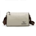 thumbnail image 5 of Bolso bandolera de piel de vaca 100 % para mujer, bolso de mano con correa ancha a cuadros a la moda, bolso de lujo de piel auténtica, bolsos de mensajero para mujer 2023, 5 of 5
