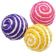 thumbnail image 1 of Juguete para gatos, pelota de cuerda de Sisal para gatos, juguete interactivo para mascotas, juguete masticable para gatos, juguete de persecución para gatitos, 1 Uds., 1 of 5