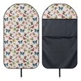 thumbnail image 6 of POLERO Front Seat Cover Machine Washable Plush Microfiber, Compatible with Van Truck Seat, for Cars Trucks SUVs, Multicolor Butterfly Print, 6 of 7