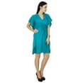 thumbnail image 3 of Bimba Women Plain Kaftan Dress Beach Cover Up Cotton Solid Caftan, 3 of 5