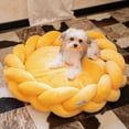 thumbnail image 6 of CheerPals Twisted Pet Bed, Weave Cat Bed Sofa with Cushion for Indoor Cats Puppy(Yellow), 6 of 10