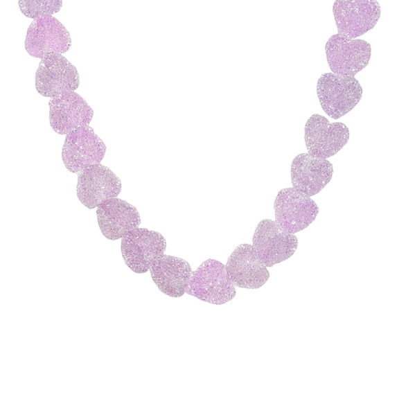 Ciwanning Playful Heart Resin Charm Necklace Multi Color Options Lightweight Design Adjustable Chain Charm For Everyday Styles