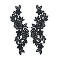 thumbnail image 4 of 1 Par De Apliques De Encaje Floral De Adorno De Encaje Para Manualidades De DIY, Ropa De Moda, Accesorios, , Negro, 4 of 6