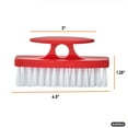 thumbnail image 2 of Superio Nail Brush Cleaner with Handle, 3 Pack (Red, Blue, White)- Durable Brush To Clean Toes, Fingernails, Hand Scrubber All Surface Cleaning, Heavy Duty Scrub Brush Stiff Bristles, Easy To Hold, 2 of 5
