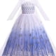 thumbnail image 1 of Vestido De Princesa De Gasa Con Patrones De Copos De Nieve De Lentejuelas De Manga Larga Para Niñas Pequeñas Para Fiesta Cumpleaños Actuación Cosplay, 1 of 4