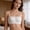 A1_White, variant on Women Wirefree Floral Lace Bandeau Bra Lace Floral Tube Top Square Neck Spaghetti Straps Soft Non Padded Seamless Bras Stretch Lace Bralettes Basic Layering Brassiere for Women Black L