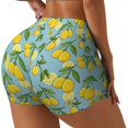 thumbnail image 1 of Fotbe Lemon (3) Shorts Sin Costuras – Shorts Deportivos de Cintura Alta para Mujer, Elásticos para Gimnasio, Yoga, Running o Ciclismo-XX-Large, 1 of 8