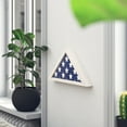 thumbnail image 5 of Emma + Oliver Rustic Whitewashed Wood Military Flag Shadow Box for 9.5' x 5' American Veteran Burial Flag - Wall Mount or Freestanding, 5 of 13