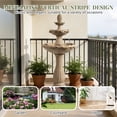 thumbnail image 6 of 48.03" Outdoor Water Fountain, 3-Tiers water feature Outdoor Freestanding Waterfall Fountains for Garden, Patio, 6 of 8