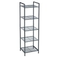 thumbnail image 1 of Estanteía de Almacenamiento de 5 Niveles, Estantería de Baño, Soporte de Planta Extensible con Estante Ajustable, para Baño, Salón, Balcón, Cocina,, 1 of 9