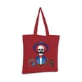 thumbnail image 2 of Awkward Styles Mustache Skull Tote Bag Mexican Skull Canvas Tote Bag Funny Day of the Dead Gifts Dia de los Muertos Reusable Grocery Bag Dancing Skeletons Cloth Bag Cute Mexican Holiday Gifts, 2 of 5