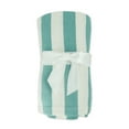 thumbnail image 4 of Ox Bay Blue/White Striped Cotton Throw Blanket, 50" x 60", 4 of 11