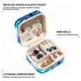 thumbnail image 2 of tie dye Travel-Portable Square Jewelry Organizer Storage Box - Rings, Earrings, Necklaces, and Bracelets Holder for Girls and Women, 2 of 6