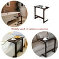 Tv Tray Table Bamboo Tv Dinner Table C Shaped end Table for Sofa Couch
