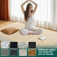 thumbnail image 3 of ABORON Lambswool Japanese Floor Mattress,4 Inch Extra Thick Sleeping Bed For Floor,Roll Up Mmemory Foam Mattress , Folding Floor Lounger Guest Bed Pad, 3 of 12