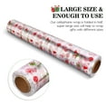thumbnail image 3 of comerut 1 Roll Gift Wrapping Paper Christmas Pattern Wrap Roll Durable Beautiful Flower Packaging Paper for Xmas Party Crafts, 3 of 7