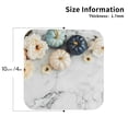 thumbnail image 3 of Pofeuu Pumpkin And White Marble Print Leather Coasters Set of 6, Round Cups Mugs Mat Pad for Home Kitchen Heat Resistant Drink Coasters,Square, 3 of 7