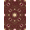 Red Gold Pink, Pattern 2, variant on ODIKA Antique Gold Dusty Rose Cottagecore Decorative Balanced Motifs for Home Office, Gaming Room, Under Desk, Non-Slip Chair-Friendly