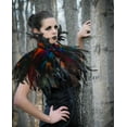 thumbnail image 6 of VZQI Handmade Natural Feather Cape – Adjustable Satin Ribbon & Luxurious Layered Design for Club Parties, Dance Events & Festive Celebrations, 6 of 6