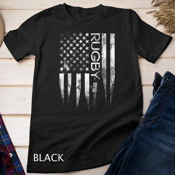 Sam Soft Vintage Rugby Usa American Flag Unisex T-Shirt