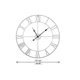 thumbnail image 5 of Reloj de pared grande de metal rústico moderno, redondo, silencioso, sin tictac, funciona con pilas, reloj romano blanco de 47 cm, decoración de pared para sala de estar, dormitorio, cocina y jardín, 5 of 5