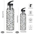 thumbnail image 2 of Yayeee 20oz Insulated Water Bottle Double Wall Stainless Steel with Flip Straw Lid, Gray Leopard Pattern, 2 of 7