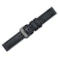 thumbnail image 4 of deBeer Leather Watch Band - Badass Carbon - Black - 24mm, 4 of 4