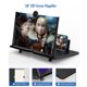 thumbnail image 2 of Lupa de visualización de 18 pulgadas para teléfono celular – Ampliador de visualización HD 3D ampliador de visualización para películas, vídeos y juegos, soporte plegable para teléfono con, 2 of 5