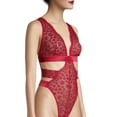 thumbnail image 3 of Secret Treasures Women's Lace Body Suit, 3 of 5