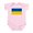 Petal Pink, variant on CafePress - Flag Of Ukraine Body Suit - Baby Light Bodysuit, Size Newborn - 24 Months