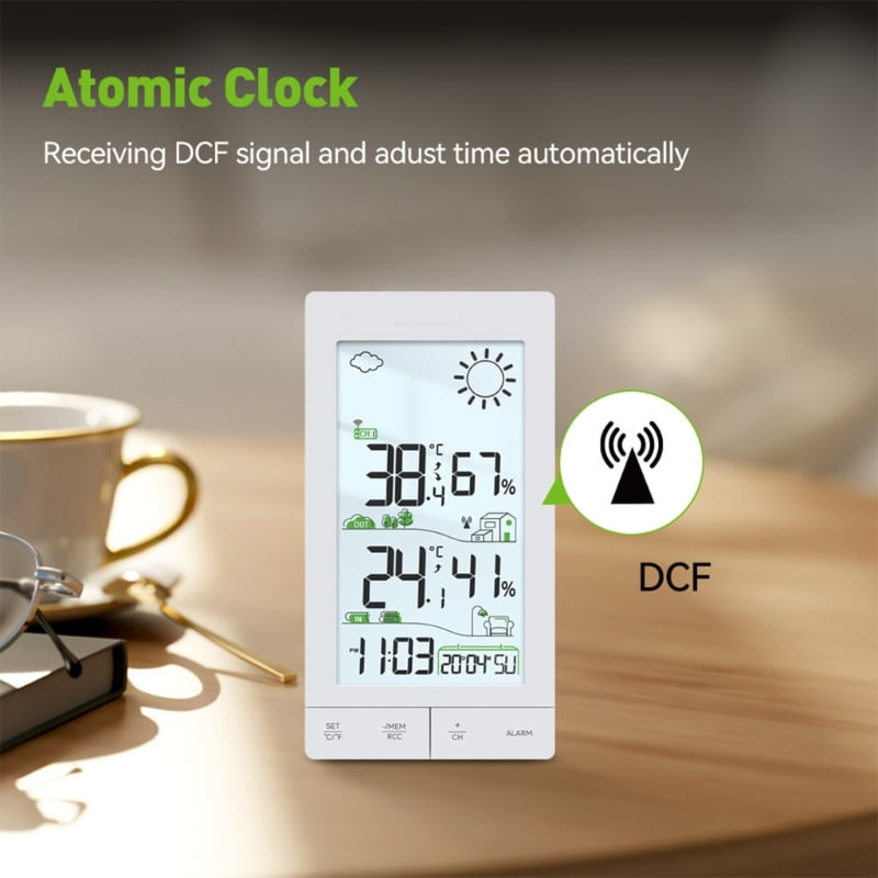 Digital Weather Stations touch screens Sensors for Indoor and Outdoor Temperature