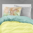 thumbnail image 2 of Rabbit and Bubbles Watercolor Fabric Standard Pillowcase, 2 of 2