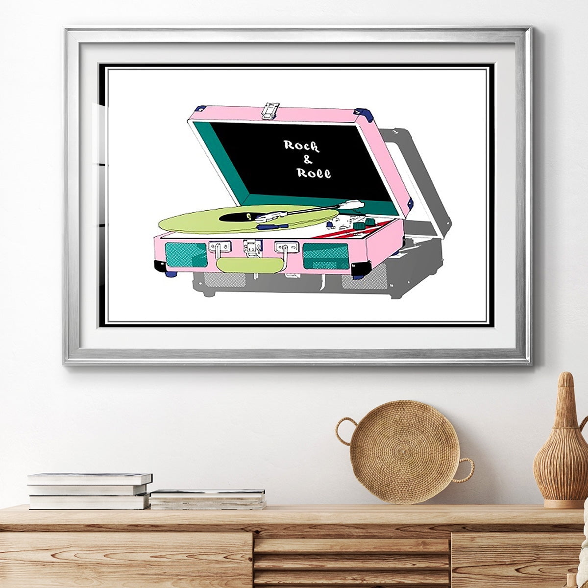Record Shop I Premium Framed Print - Ready to Hang