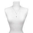 thumbnail image 3 of Delight Jewelry Silvertone Little Bird Initial - P - Silver tone Elegant Infinity Lariat Necklace, 3 of 4