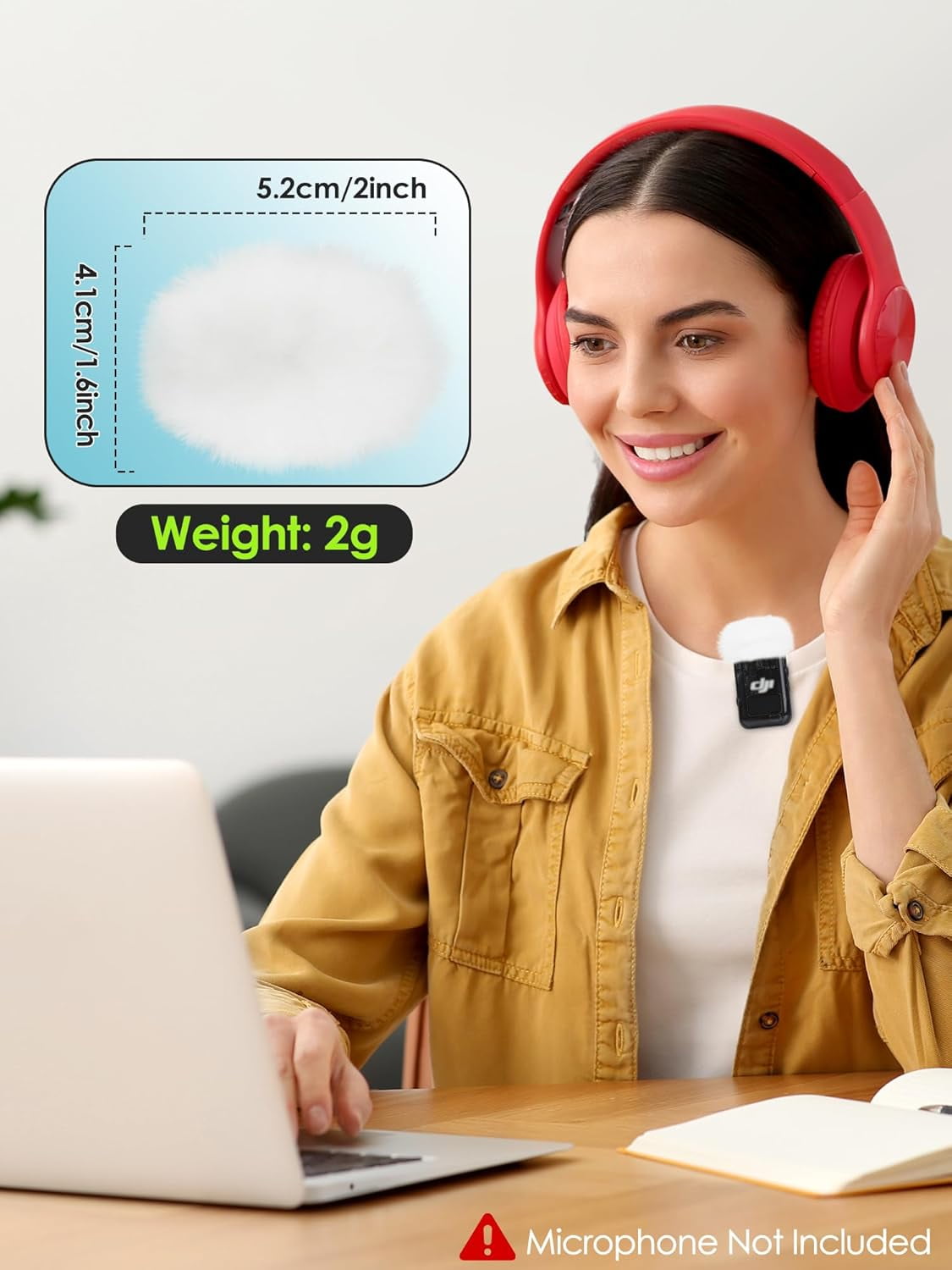 Fasce Elastiche Per Microfono DJI - 2 Pezzi, Stabilizzano E Liberano Le Mani - Foto 11